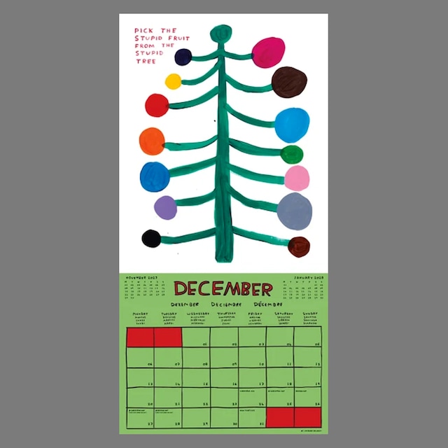 〈予約中〉DAVID SHRIGLEY：2027 WALL CALENDAR