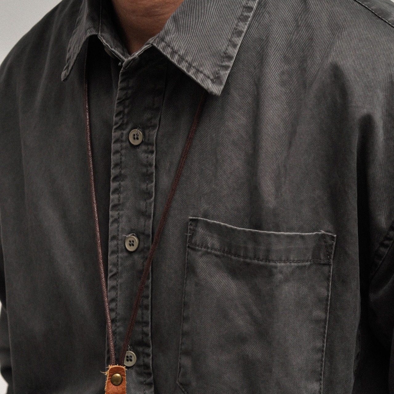 ピグメント ウォッシュ ワークシャツ A1708 - 3