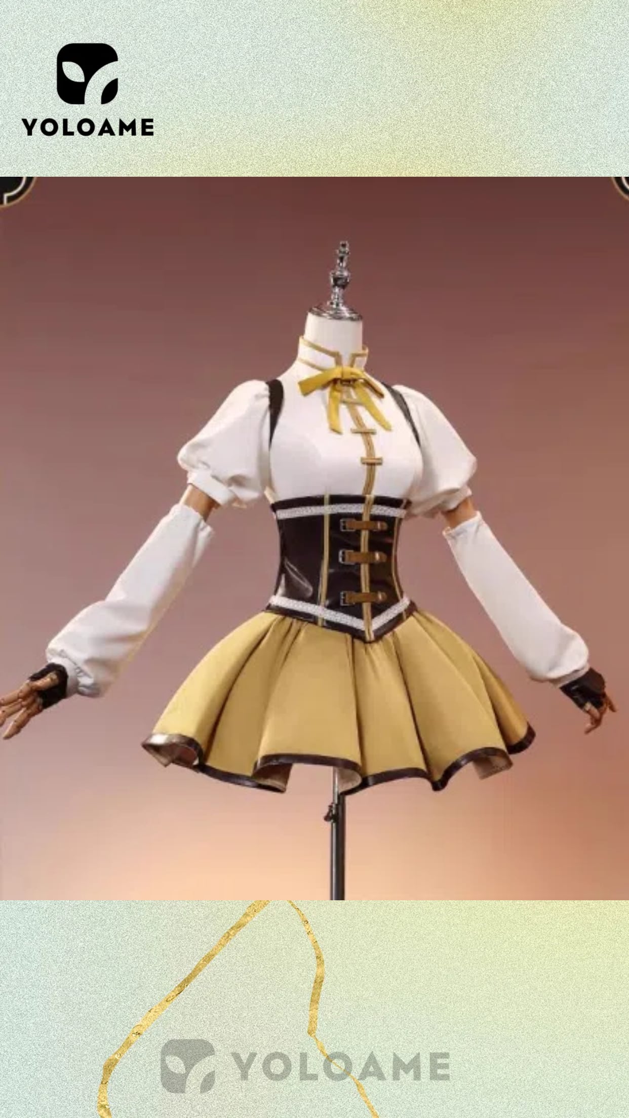 魔法少女まどか☆マギカ 巴マミ コスプレ衣装【三分妄想 1/3Delusion
