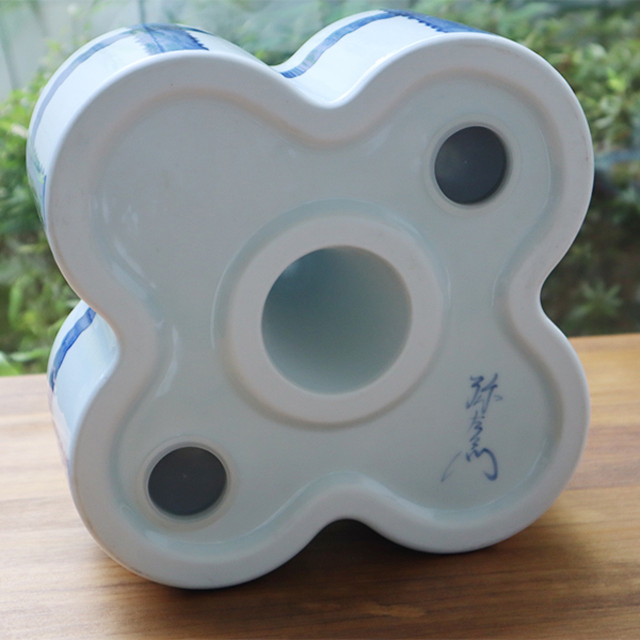 【送料無料】有田焼　傘立て　染付　18-110