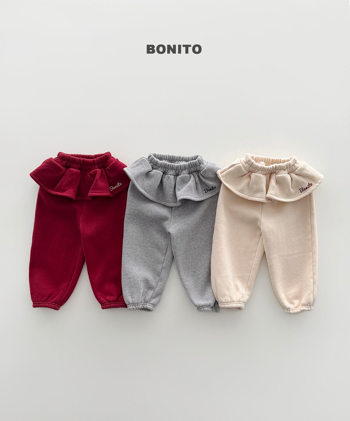 【Jr.size】frill jogger pants【BONITO】※12月中旬発送予定
