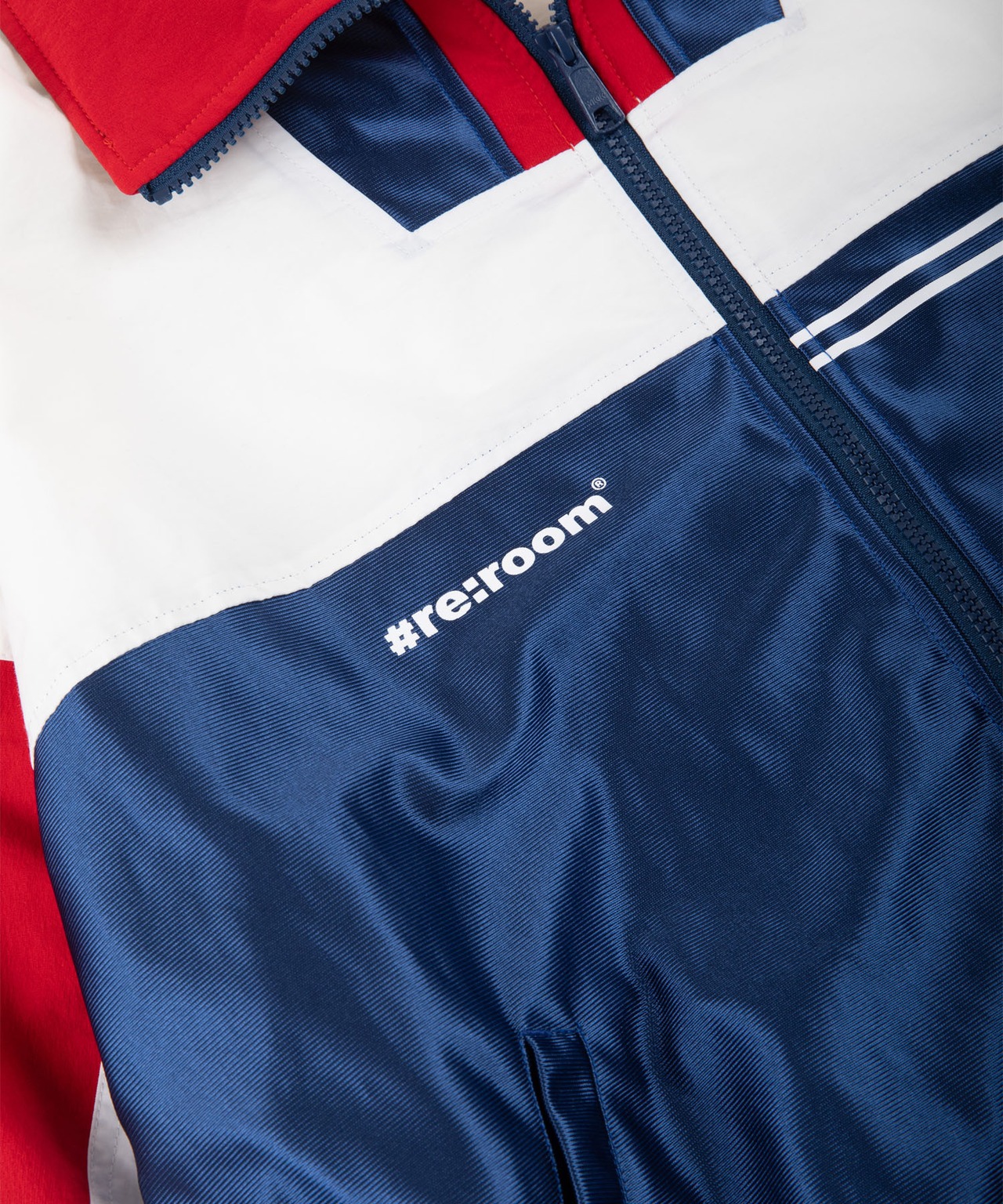 【#Re:room】SATIN SWITCHING TRACK JACKET［REJ105］