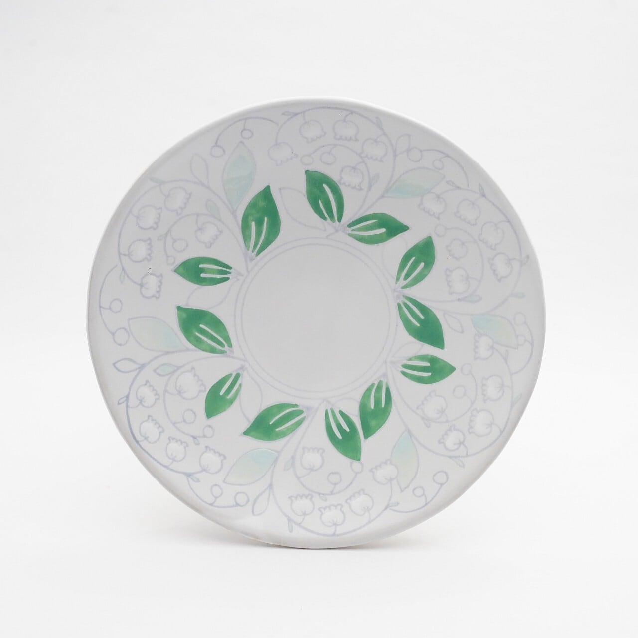 【木村扶由子】ケーキ皿 すずらん 2-E