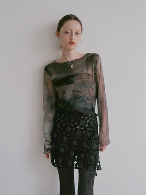 Multiway Openwork Apron / BLACK