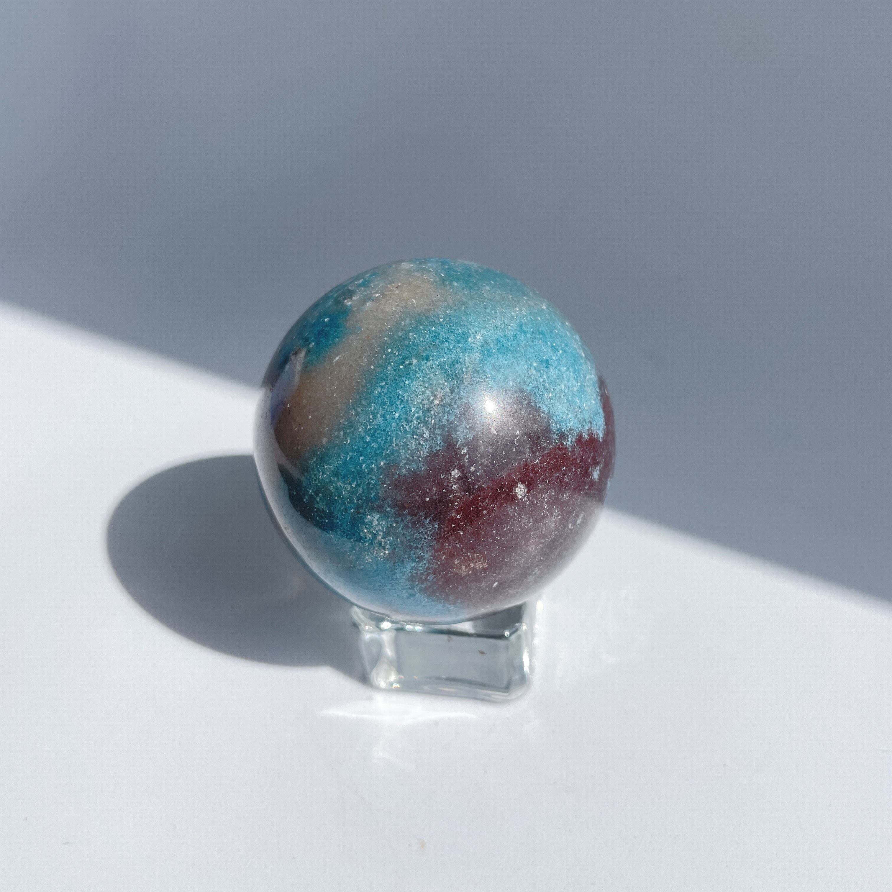 トロレアイトインクォーツ（トロール石）スフィア（丸玉）12