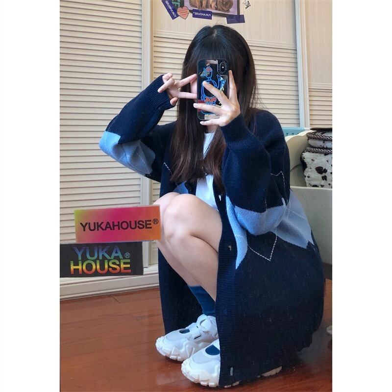 スタイルスタンダードセーター ジャケット スプリングオータムウィンターニットカーディガン レトロ 春物 秋物 冬物 萌量不足96566915218