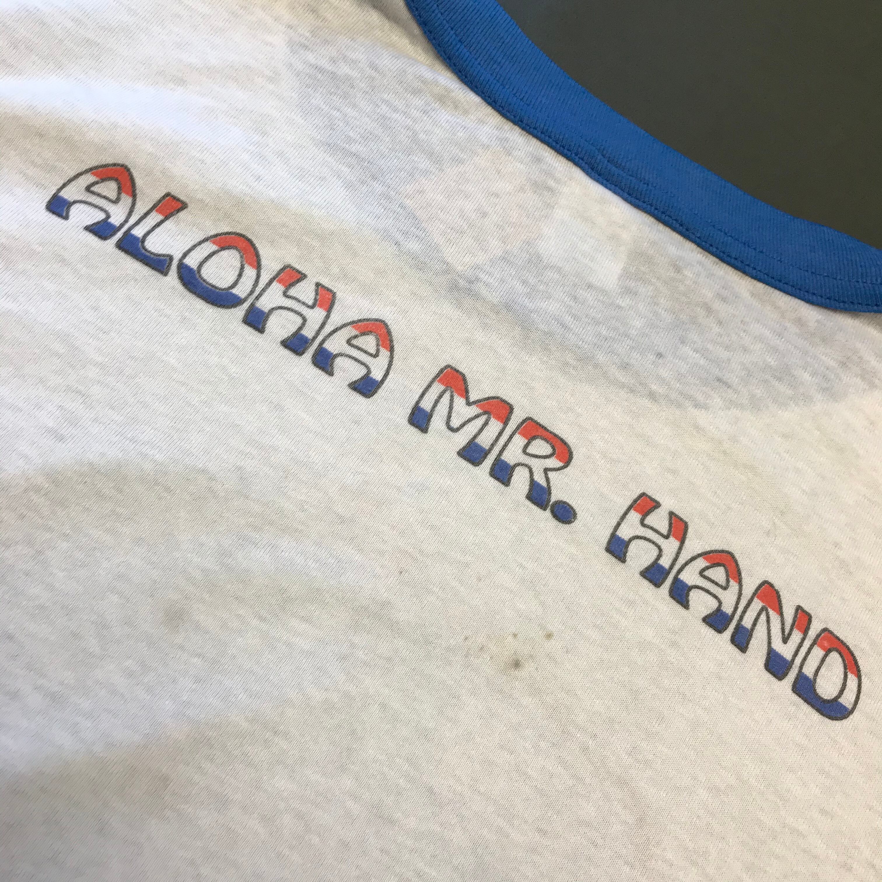 90s Beastie Boys Aloha Mr.Hand リンガーTシャツ