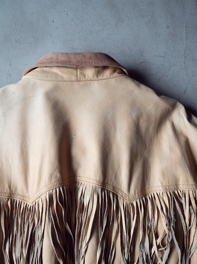 "Adventure Bound by WILSONS" '90s vintage Fringe Leather Jacket