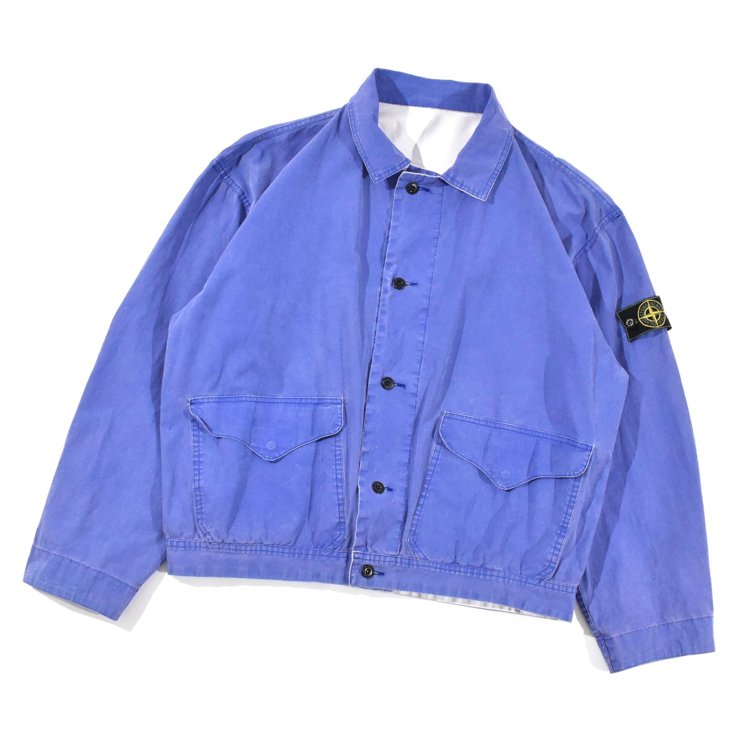 1993ss STONE ISLAND TELA STELLA REVERSIBLE TRUCKER JACKET 1993ss STONE ISLAND TELA STELLA REVERSIBLE TRUCKER JACKET