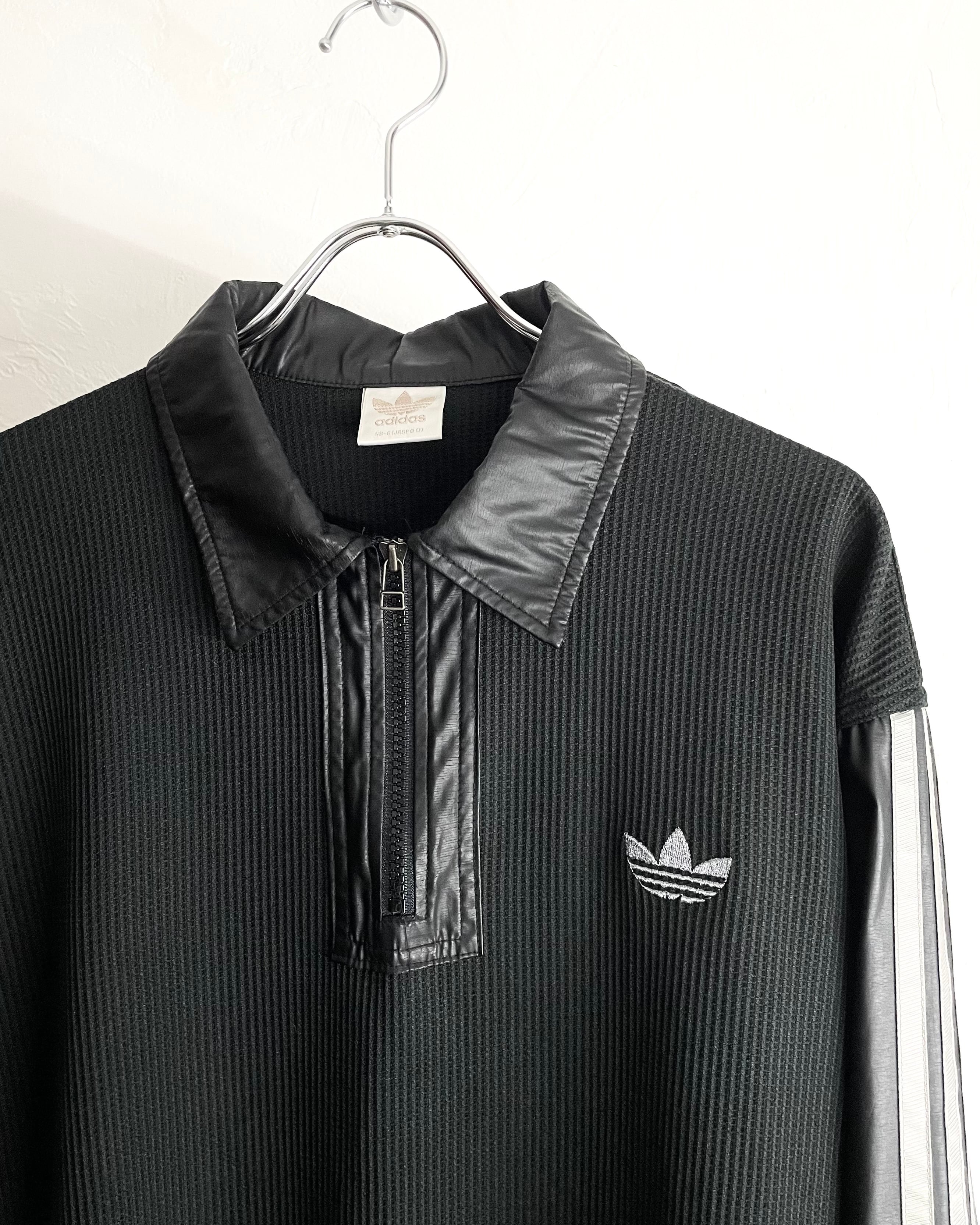 トップス 90s adidas thermal nylon half-zip shirt 90s adidas Thermal×Nylon Half-zip Shirt | VOLAR