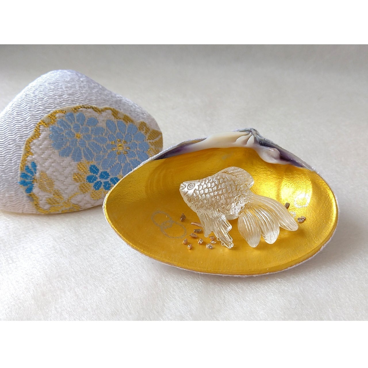 貝合わせ 金魚 | 文鳥