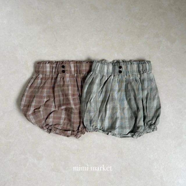 2520 plaid bloomers / MIMI MARKET