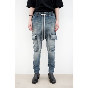 [A.F ARTEFACT] (エーエフアーティファクト) ag-5044-2 Denim Cargo Sarouel Skinny