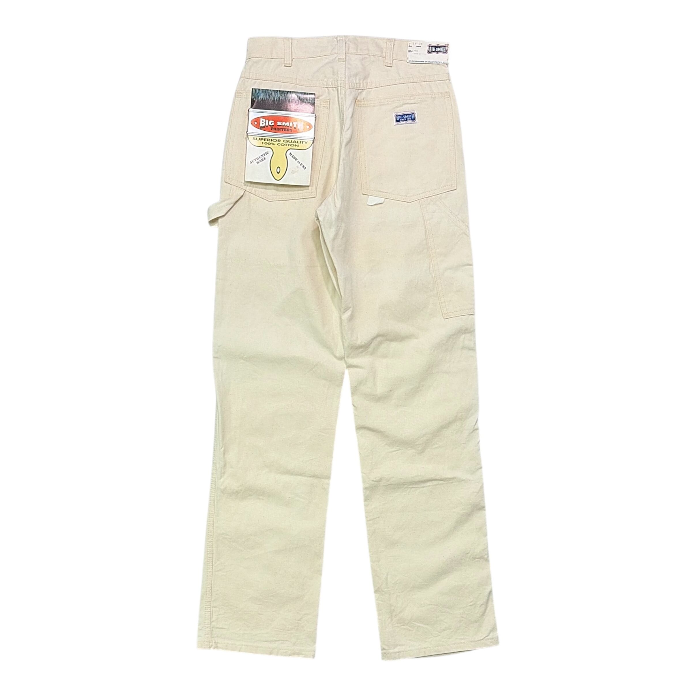 デッドストック 70s BIG SMITHビッグスミス 生成り ペインターパンツ デッドストック 70s BIG SMITH ビッグスミス 生成り ペインター パンツ