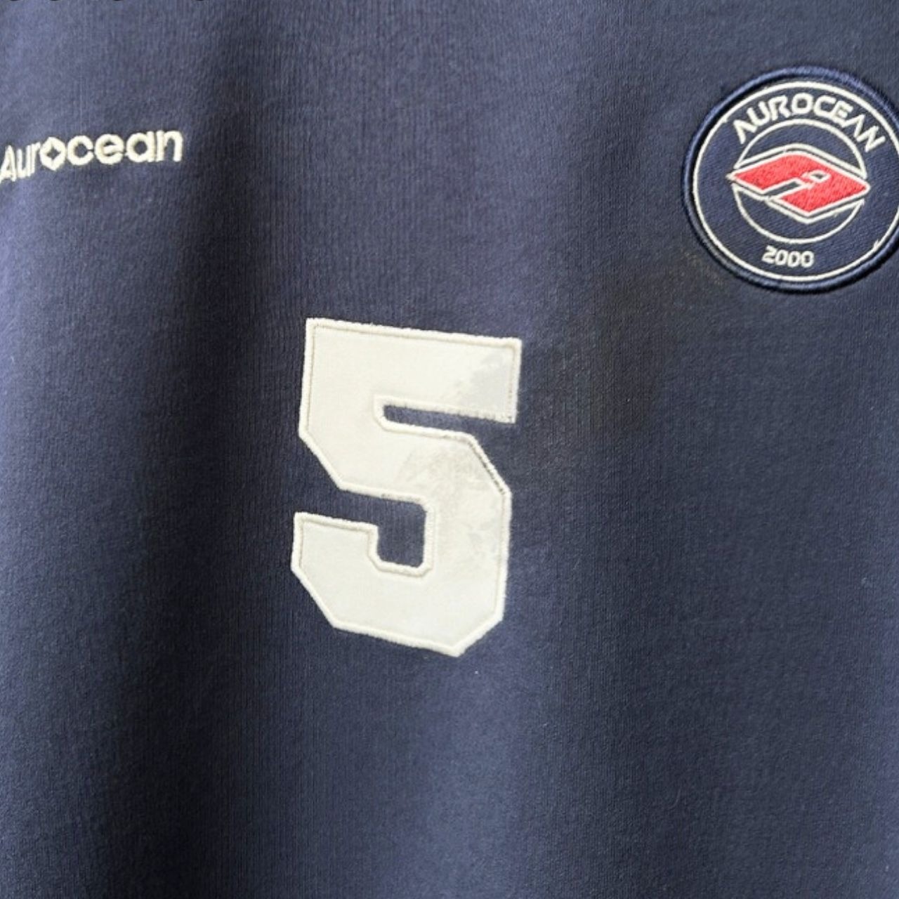 ダーティー加工ネイビースポーツスウェット　1113