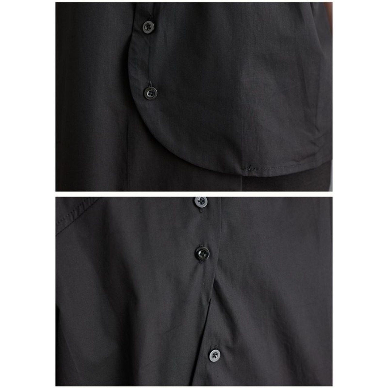 アシンメトリー ボタンダウン シャツ30054