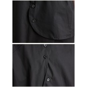 アシンメトリー ボタンダウン シャツ30054