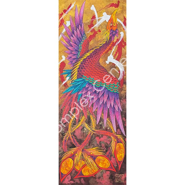 橋本六久「鳳凰 宵」