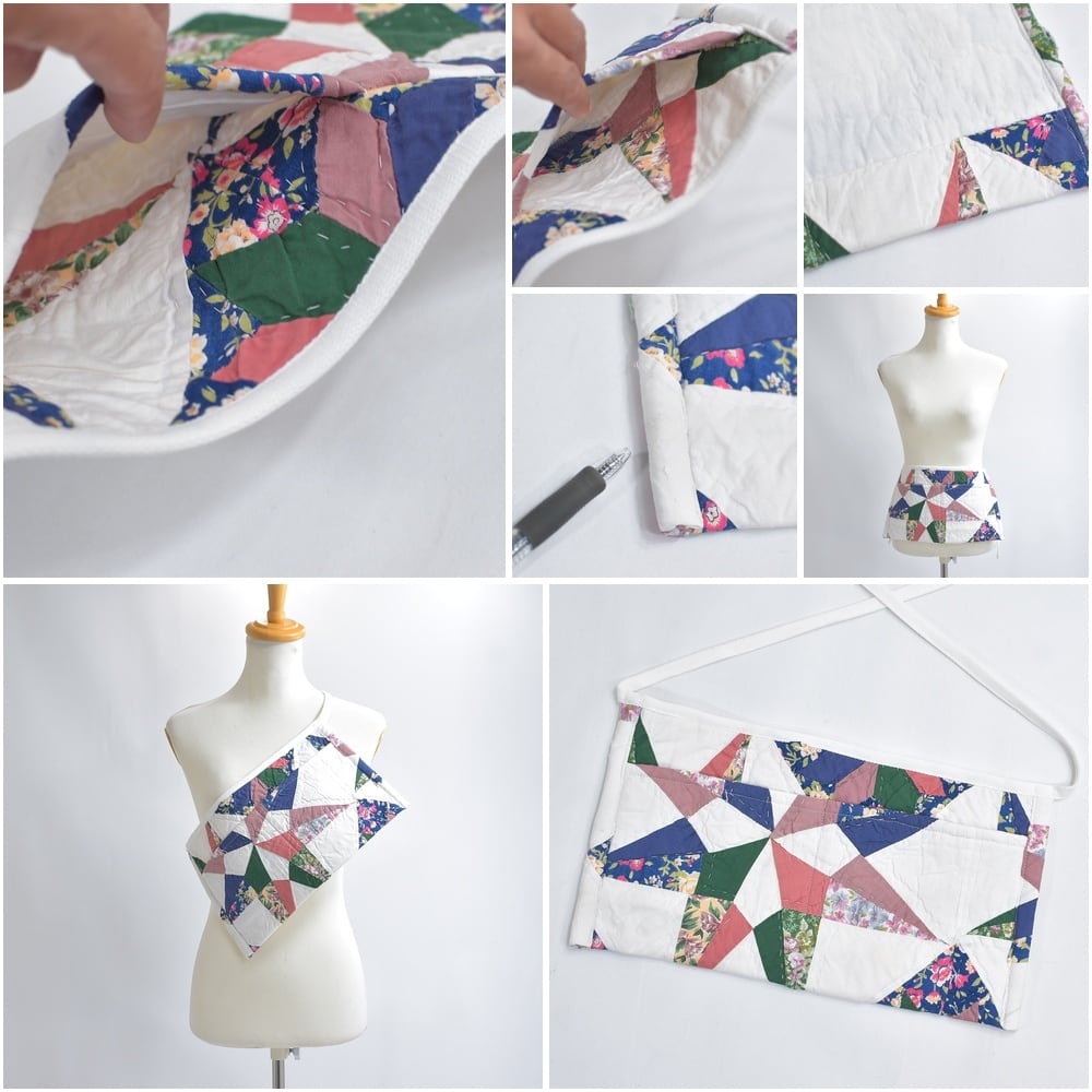 Remake リメイク ハンドメイド ヴィンテージ パッチワークキルト