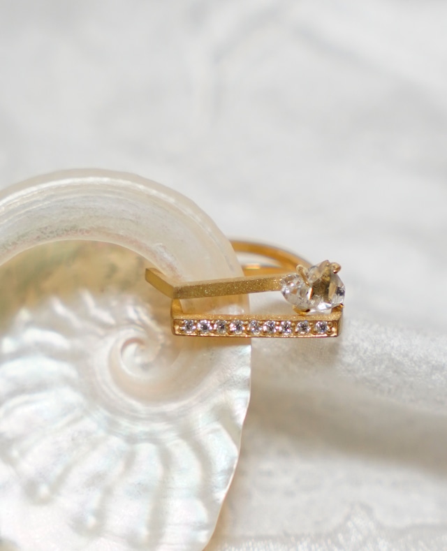 （SV）2Way Herkimer Double earcuff
