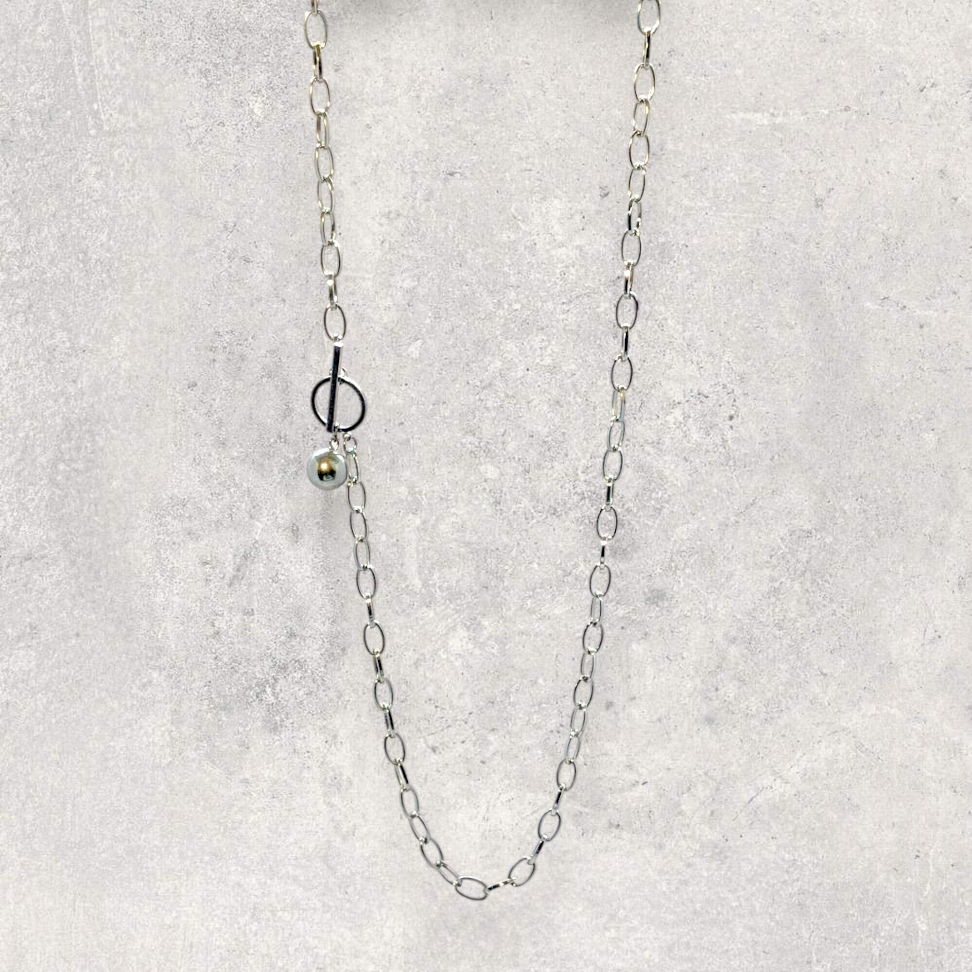 ヴィンテージ イタリアンシルバー ロープチェーン ネックレス