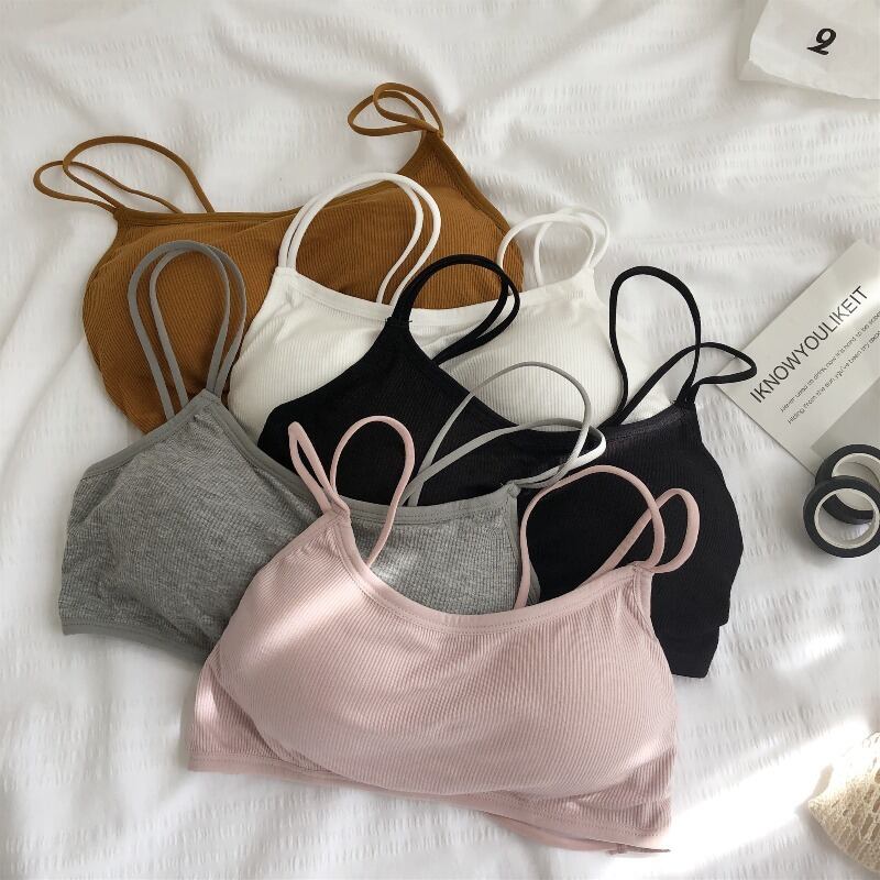 バックトップス サマー薄手ブラ レッド 夏物 YY-ファッション65768519889