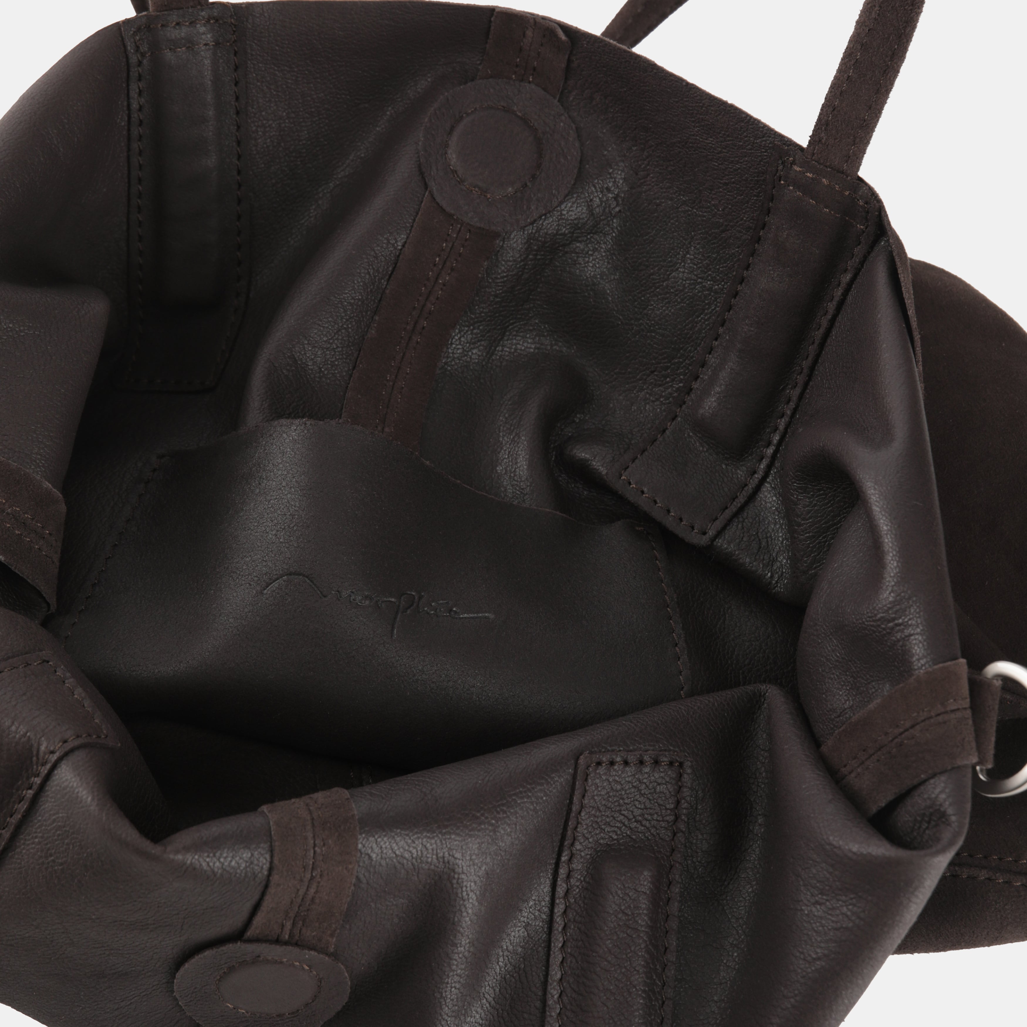 3WAY MEDIUM TOTE（M size）OIL SUEDE DARK CHOCO | Morphee（モルフェ）