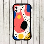受注生産 iPhoneケース カラフルドットのポップ抽象｜ポップアート PABS076A