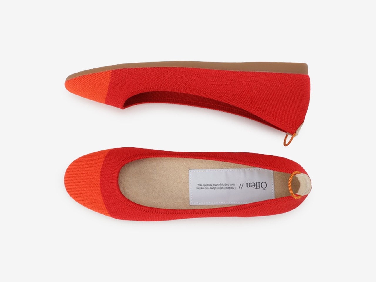 n1round-BITONE / RED & ORANGE