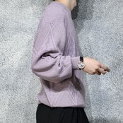 purple cotton knit
