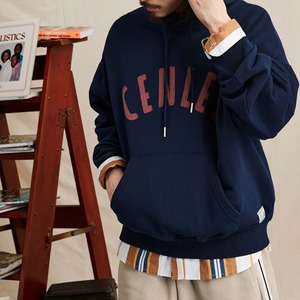 アメリカンスタイルプリントダメージ加工フーディー　1167