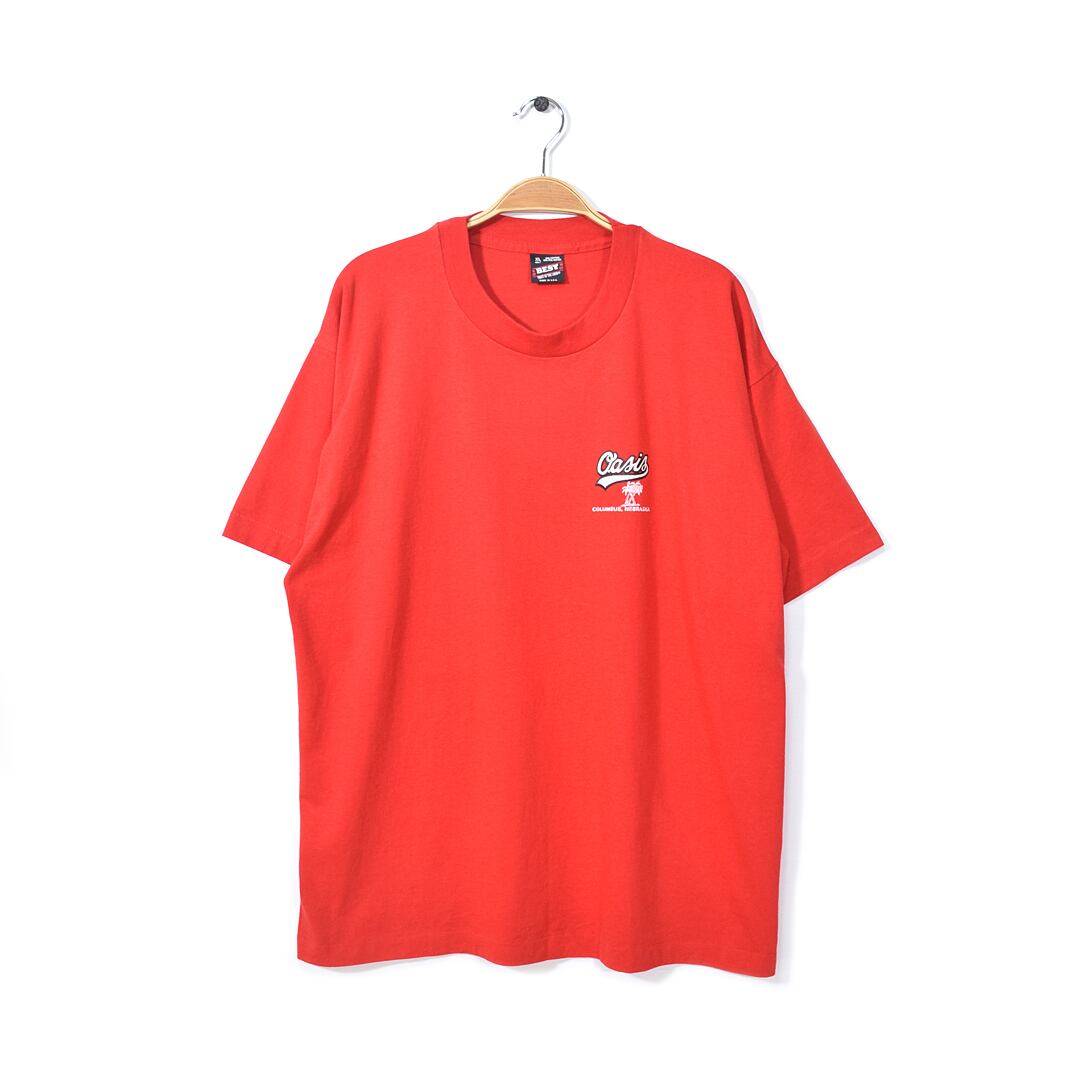 90s フルーツオブザルーム OASIS パームツリー USA製 シングルステッチ 