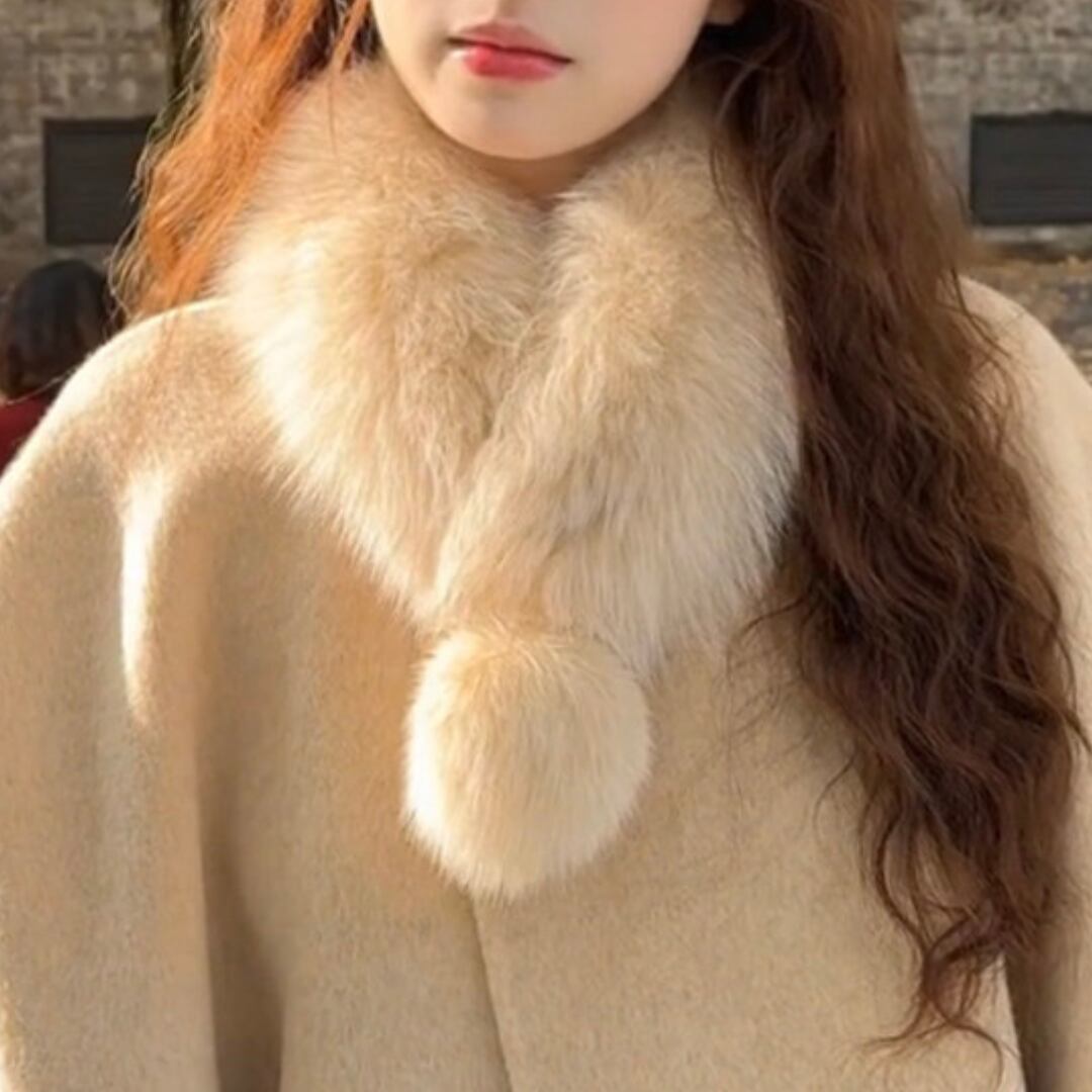 Faux fox fur scarf(ME051)