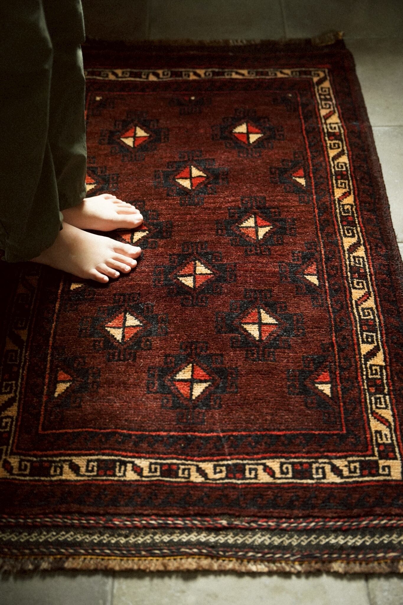 ラグ・カーペット Baluch rug 2110-Vintage Baluch rug | 手織りのヴィンテージラグ専門店 | Bahr