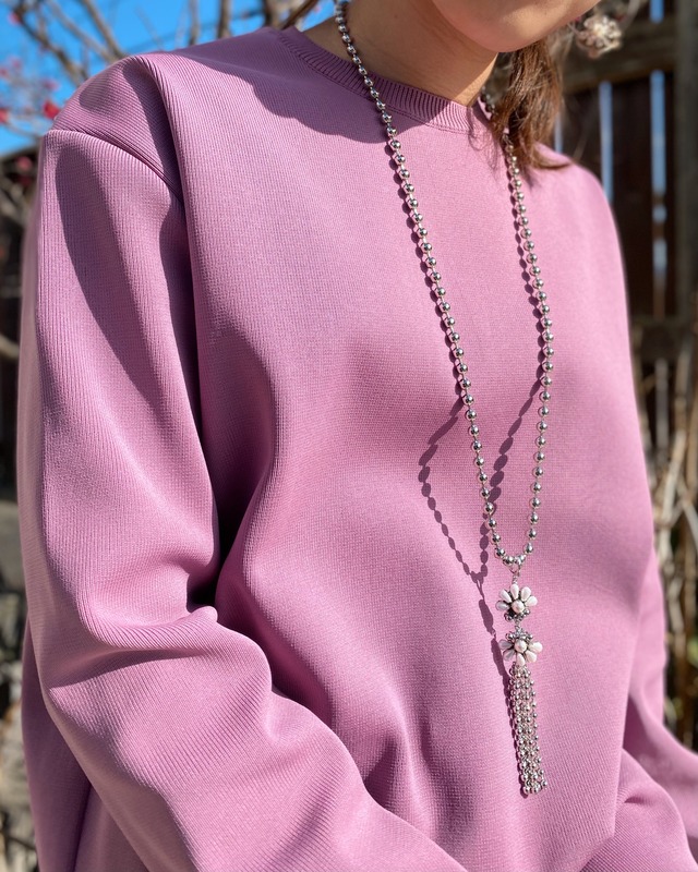 lapin blank long necklace