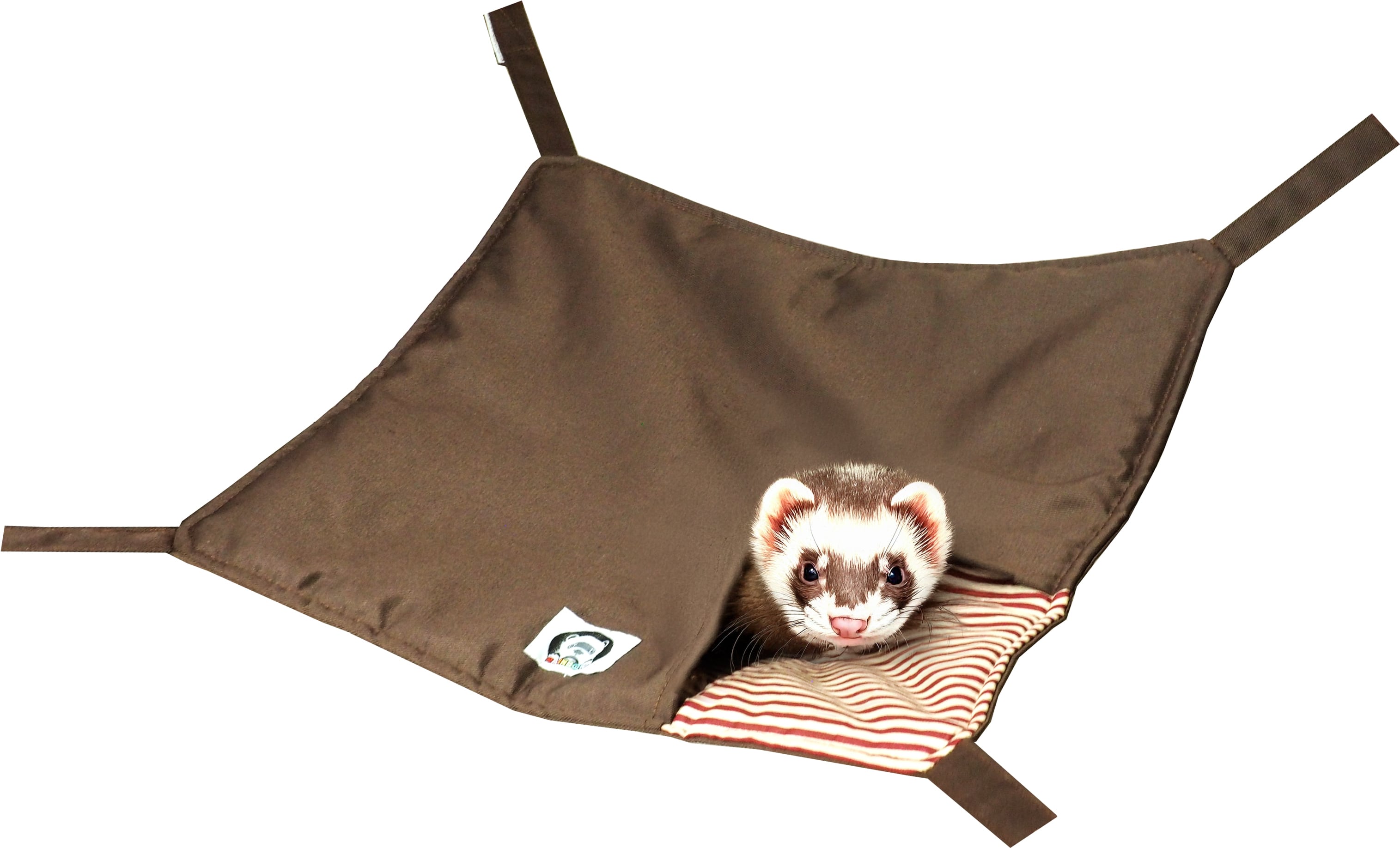 【フェレット用品】ポケモックストライプ　ベージュ/ブラウン