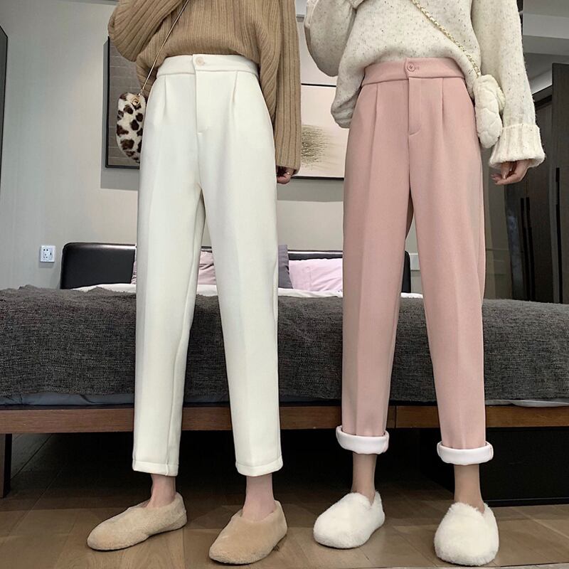 スプリングオータムベルベットカジュアルパンツ ルーズ薄手 春物 秋物 スーパーモール28421802825