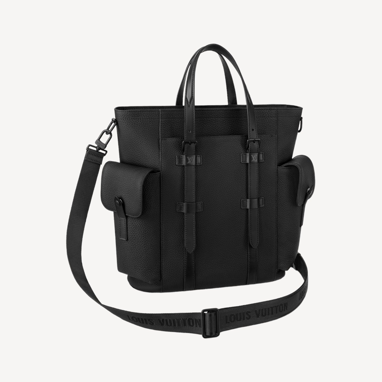 上品かつモダンな雰囲気に仕上げられたトートバッグ。LOUIS VUITTON