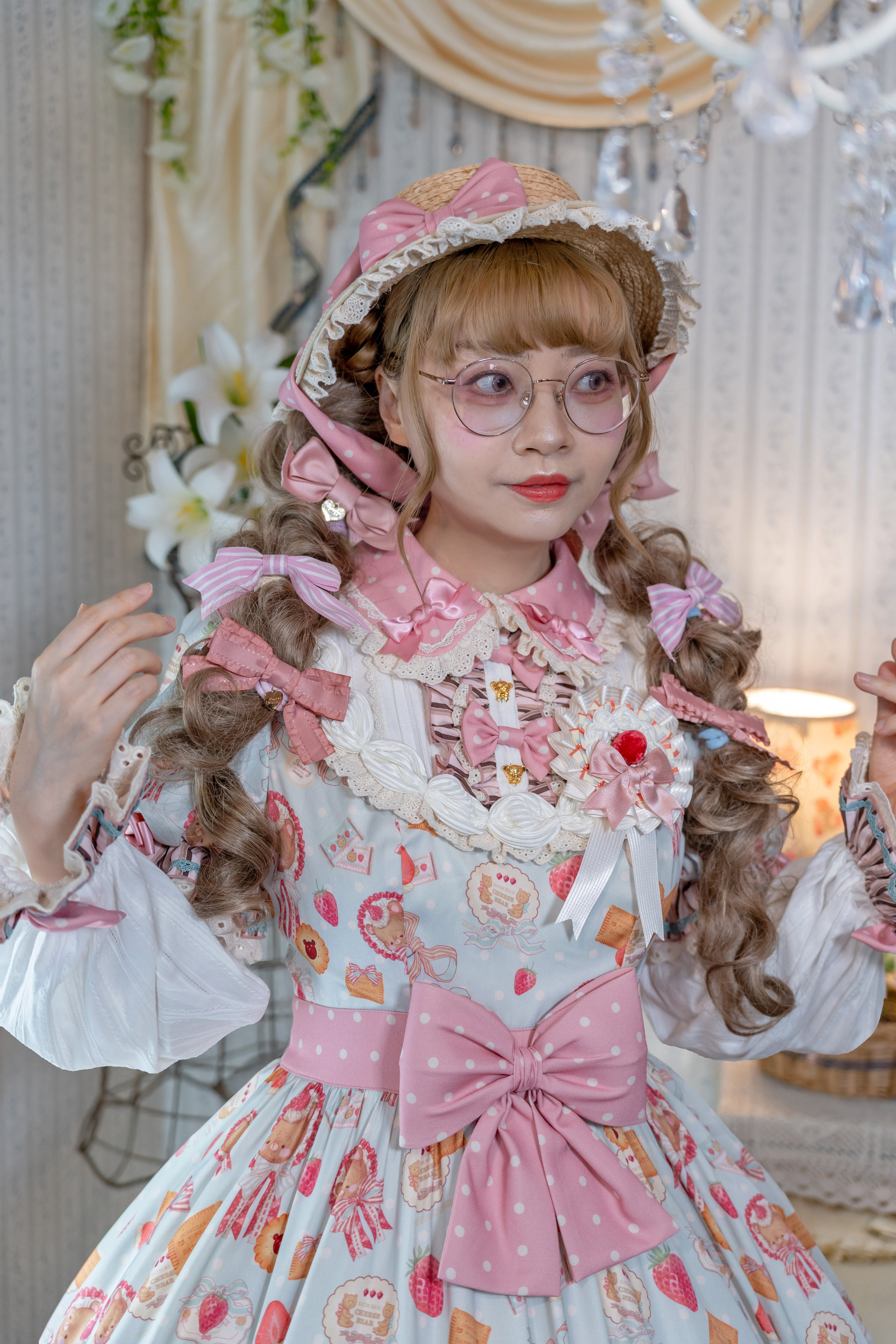 TEDDY STRAWBERRY LABEL ホイップデコラワンピース【コラボ商品