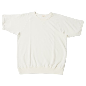 ※アウトレット品 Women's 裏毛半袖ｽｳｪｯﾄｼｬﾂ White 0サイズ №13