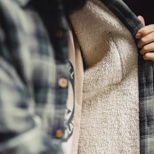 Plaid Fleece Lining Warm Shirt / チェック フリース ライニング ワーム シャツ
