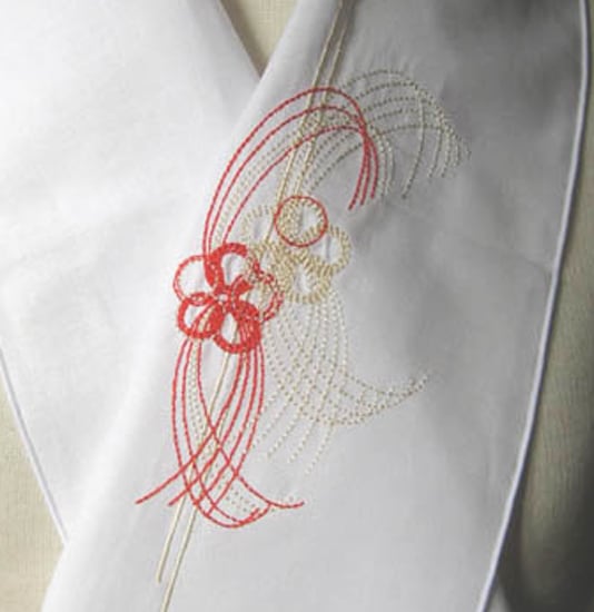 値下げ 富士商会 刺繍半衿 ブローチセット バタフライ クリーム 値下げ 富士商会 刺繍半衿 ブローチセット バタフライ クリーム