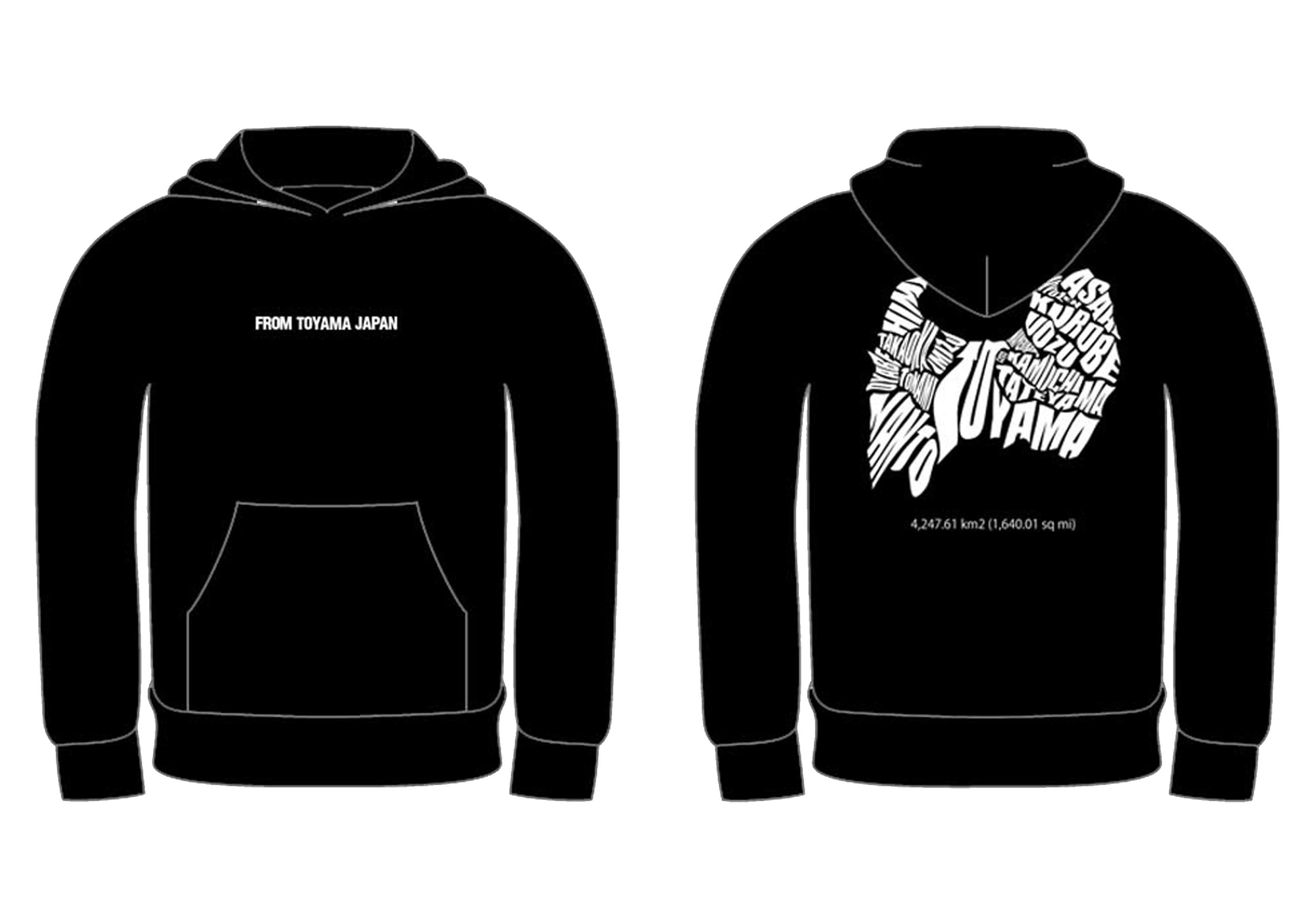 【ビッグサイズ】 TOYAMA PREFECTURE パーカー【4XL & 5XL】