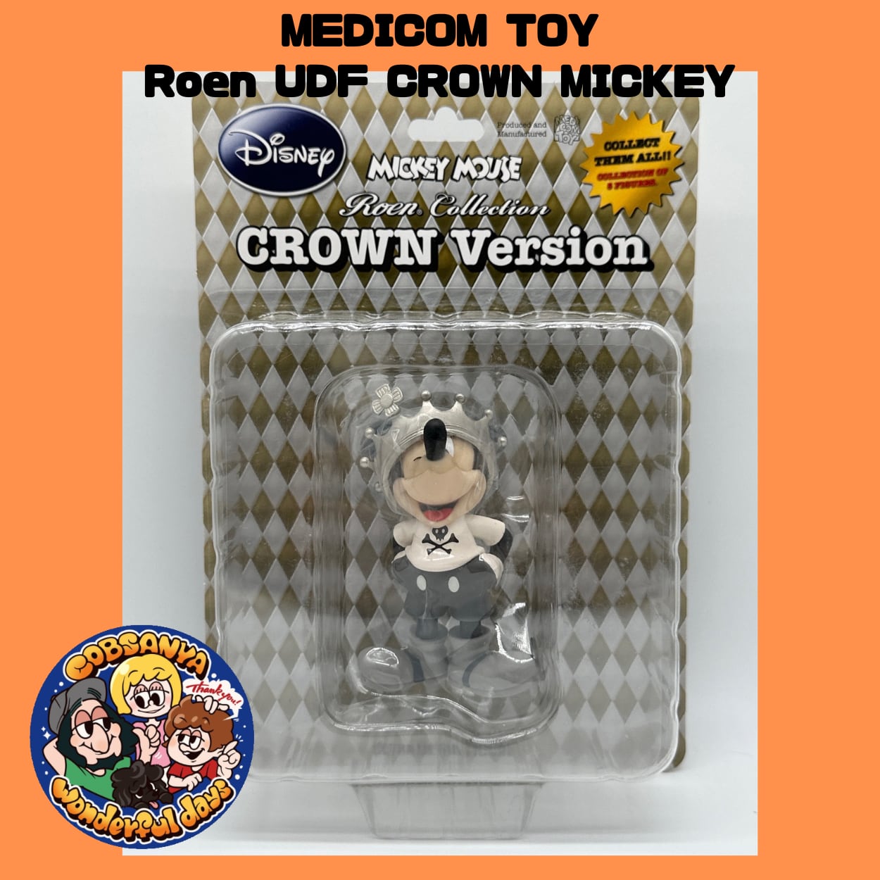 MEDICOM TOY Roen UDF CROWN MICKEY 未開封
