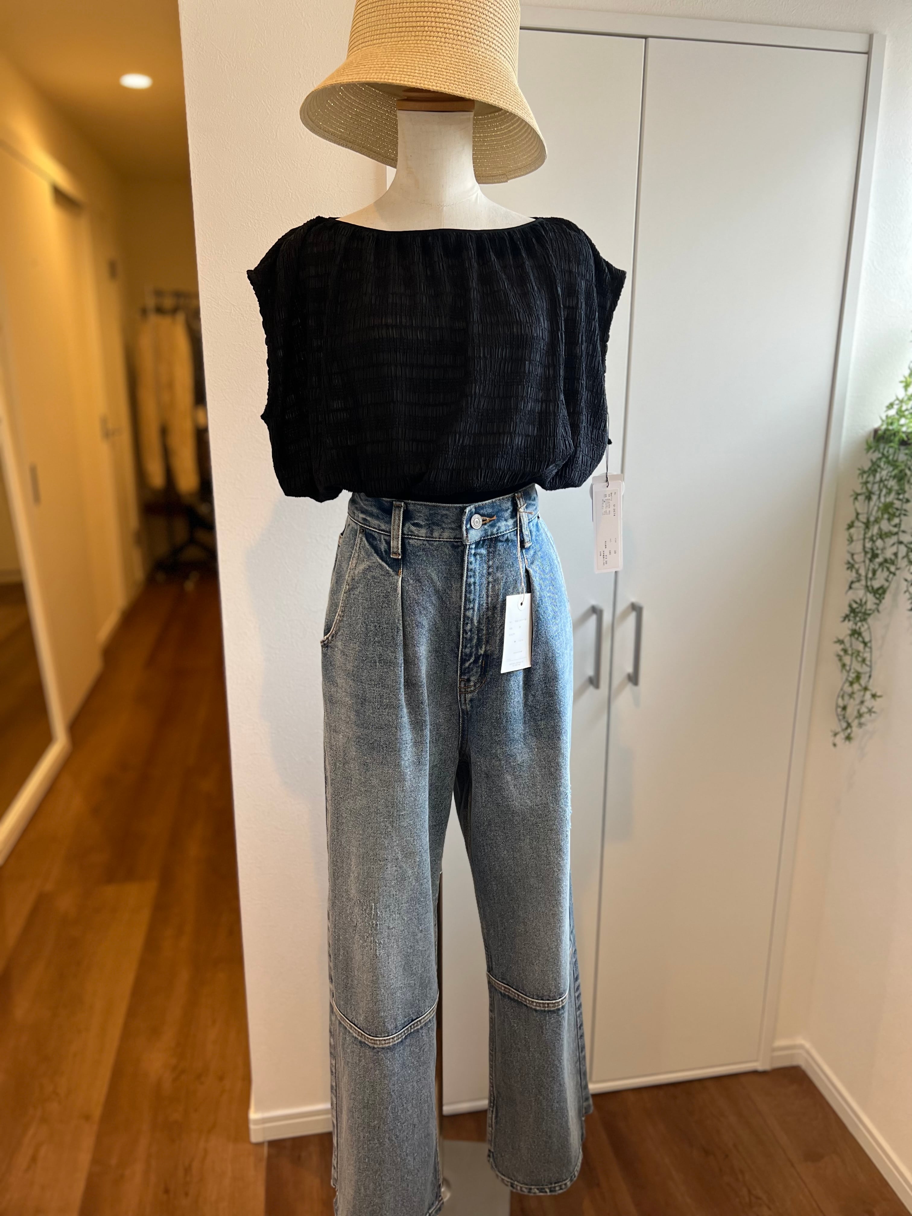 【DONEEYU/ヤマトドレス】フレンチスリーブショート丈プルオーバー