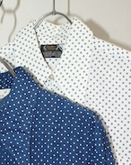 70s Fashion Classic Dot Pattern L/S Dress Shirt USA製