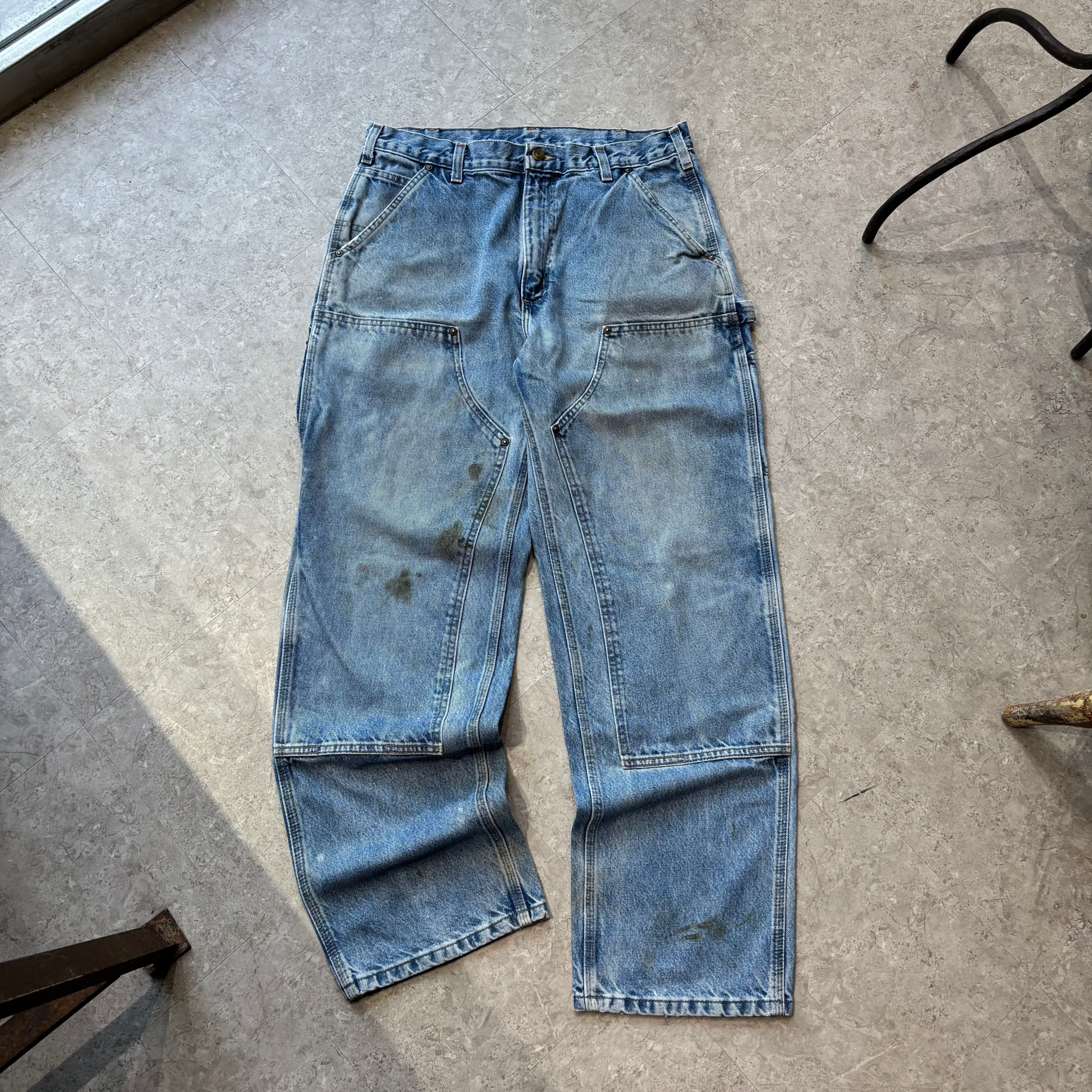 00s Carhartt "Denim" double knee duck work pants【仙台店】