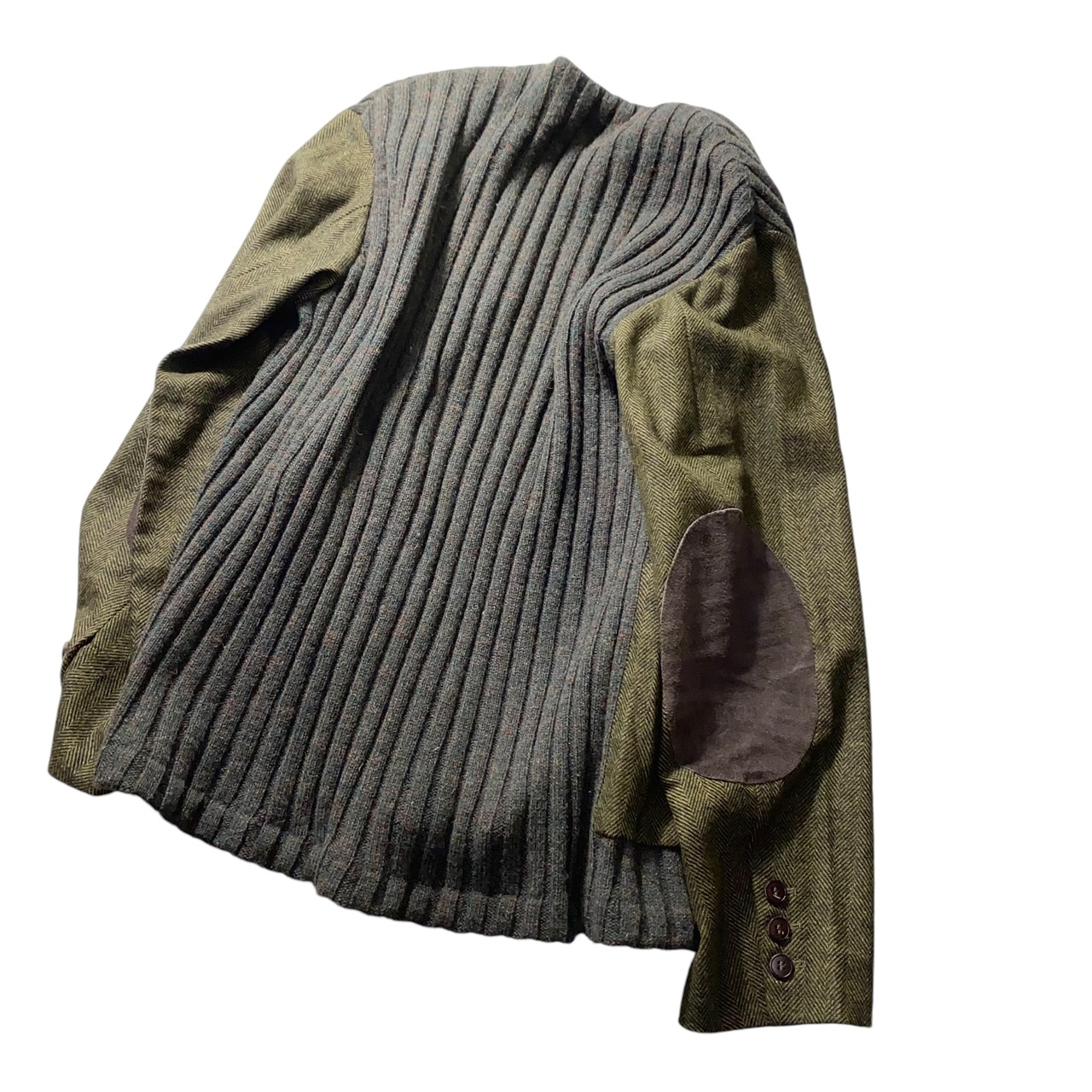 archive DOLCE&GABBANA wool × knit cardigan jacket