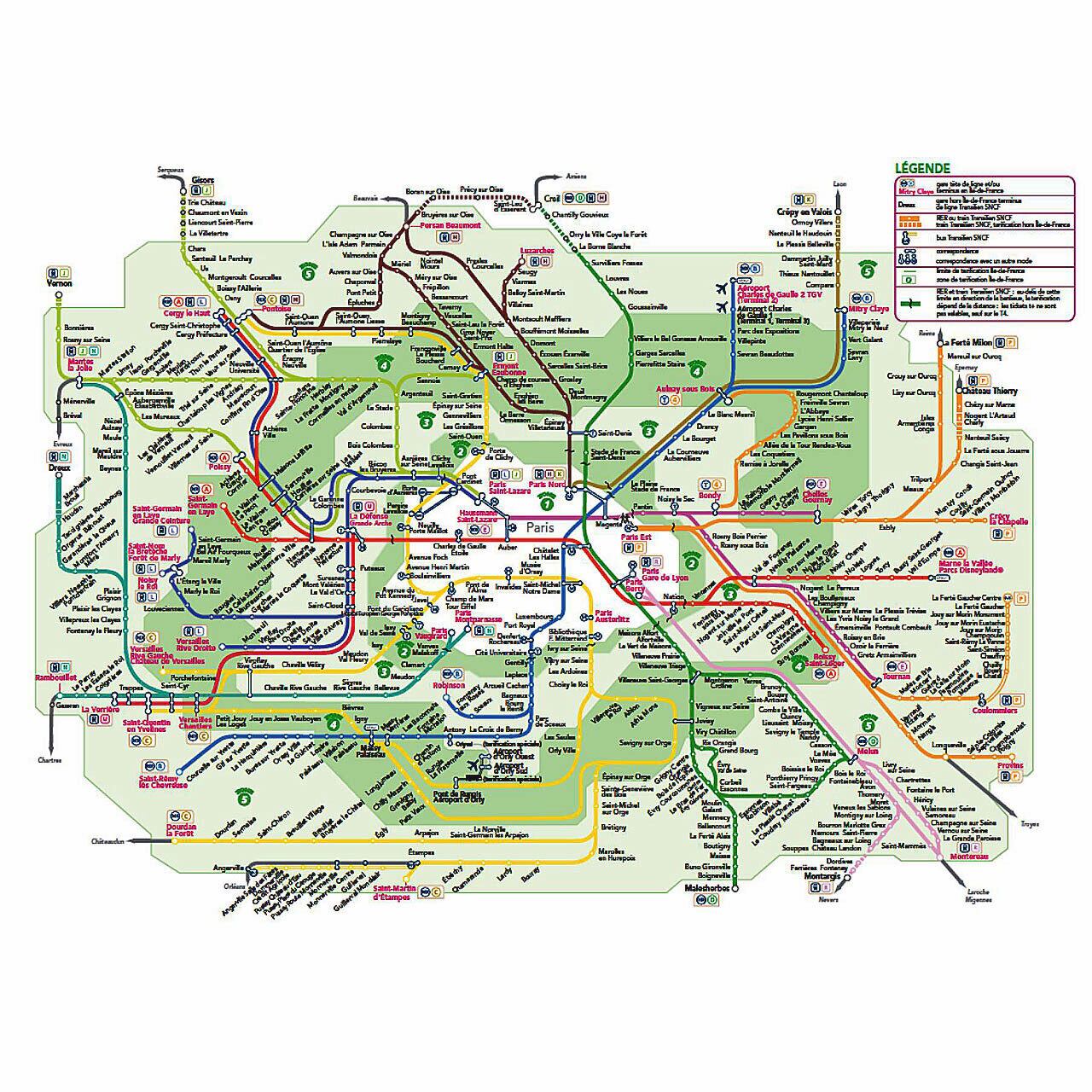 パリ・メトロ地下鉄 レターセット1～5号線 | しゃんでり屋ウェブショップ