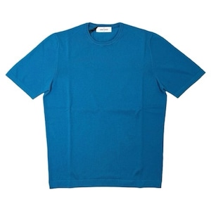 GranSasso(グランサッソ) Short Sleeve Softcotton 12G Crew Neck Knit Tee(58138/18120/664)/TURQUOISE